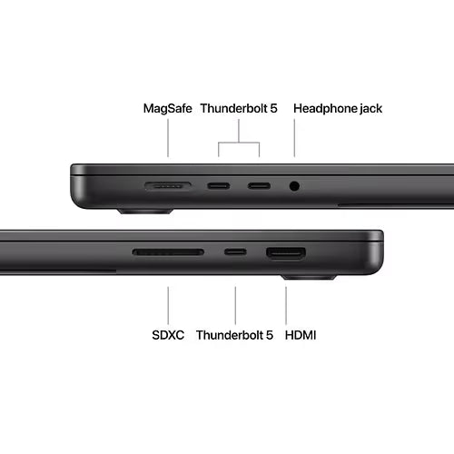 Apple - 14" MacBook M4 Pro 24Go 512Go SSD CPU 12 coeurs GPU 16 coeurs (MX2H3FN/A) - Noir Sidéral