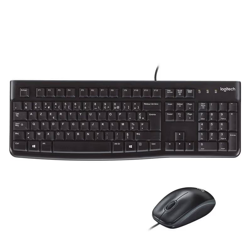 Ensemble LOGITECH Clavier et Souris MK120 USB - Noir