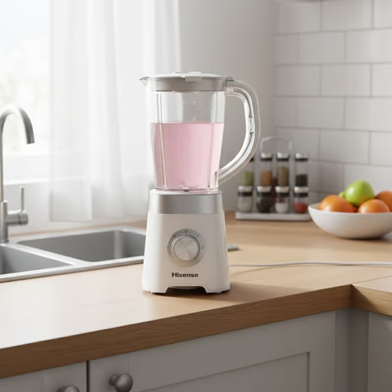 Blender HISENSE H15TBWES2A 1.5 Litres 500W - Blanc & Inox
