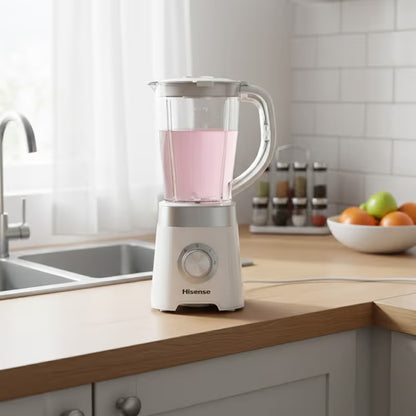 Blender HISENSE H15TBWES2A 1.5 Litres 500W - Blanc & Inox