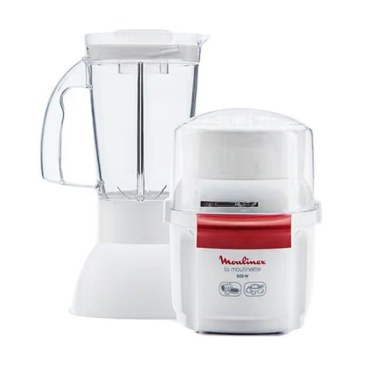 Blender MOULINEX AR6801EG 800 Watts Avec Mini Hachoir - Blanc