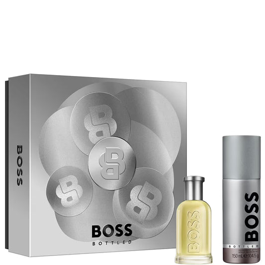 HUGO BOSS Coffret Hugo Bottled Eau de Toilette pour Homme 50ML & Déodorant Spray 150ML