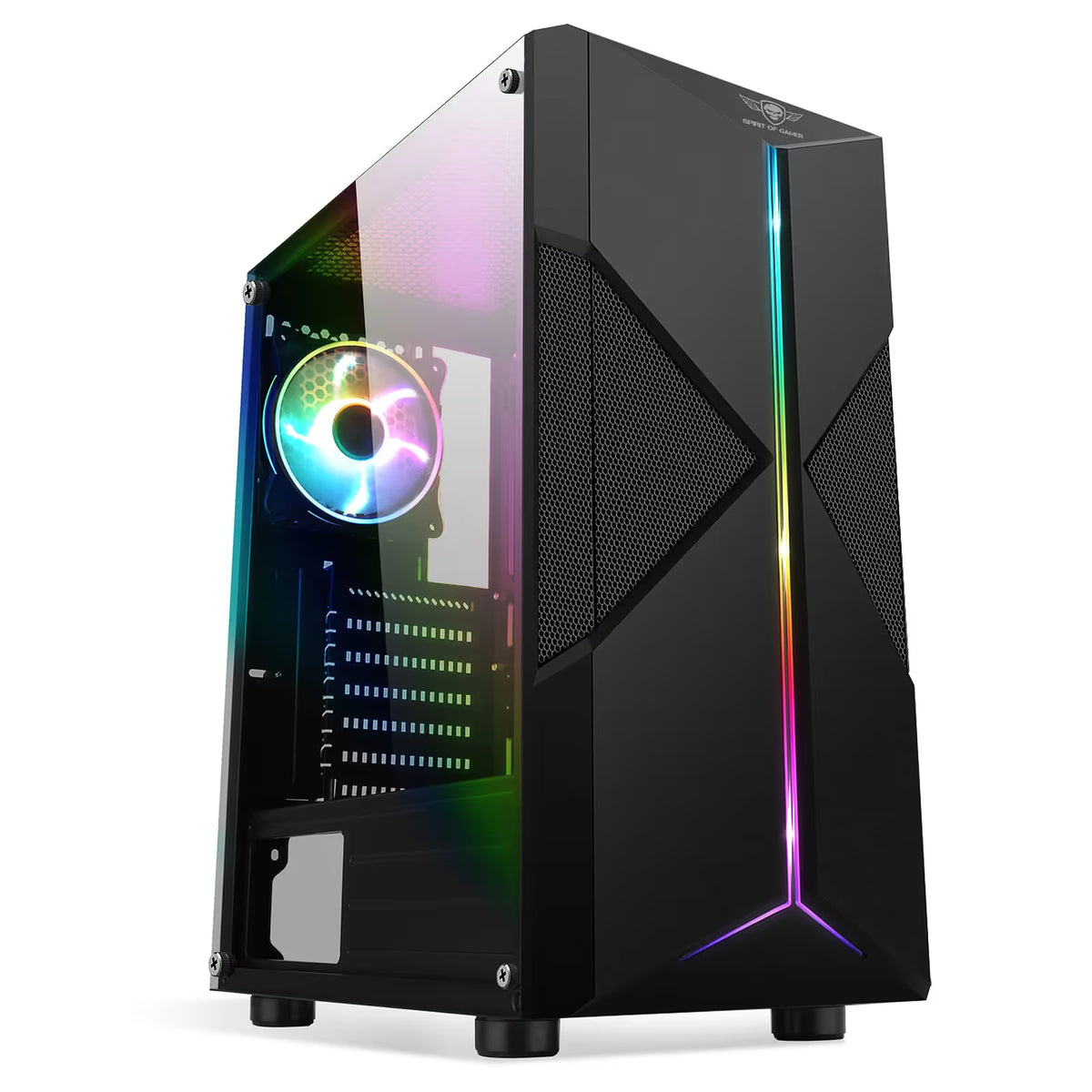 Boitier Gamer Spirit of Gamer Clone III ATX/LEC/ARGB+120MM - Noir