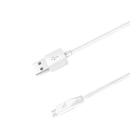 Câble De Charge Rapide HOCO X1 Micro USB - Blanc