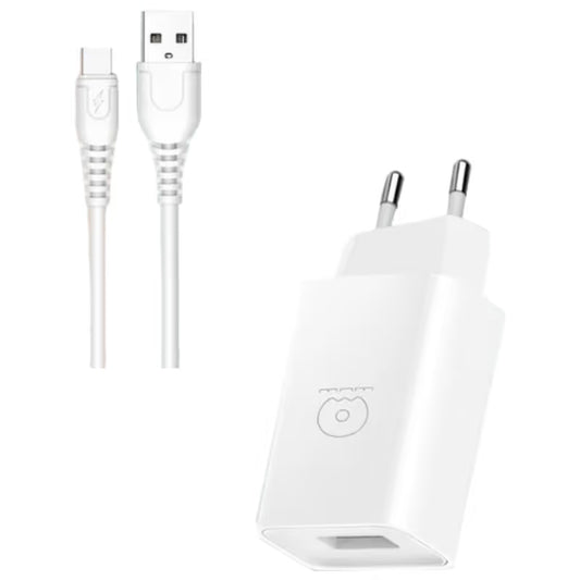 Chargeur WUW T47 2.1A Type C - Blanc