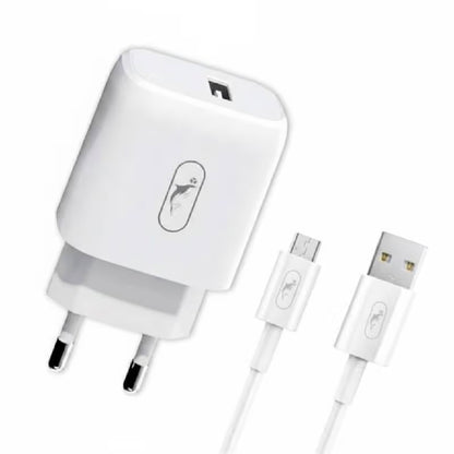 Chargeur SKY DOLPHIN 2.1A Avec Câble Micro-USB - Blanc