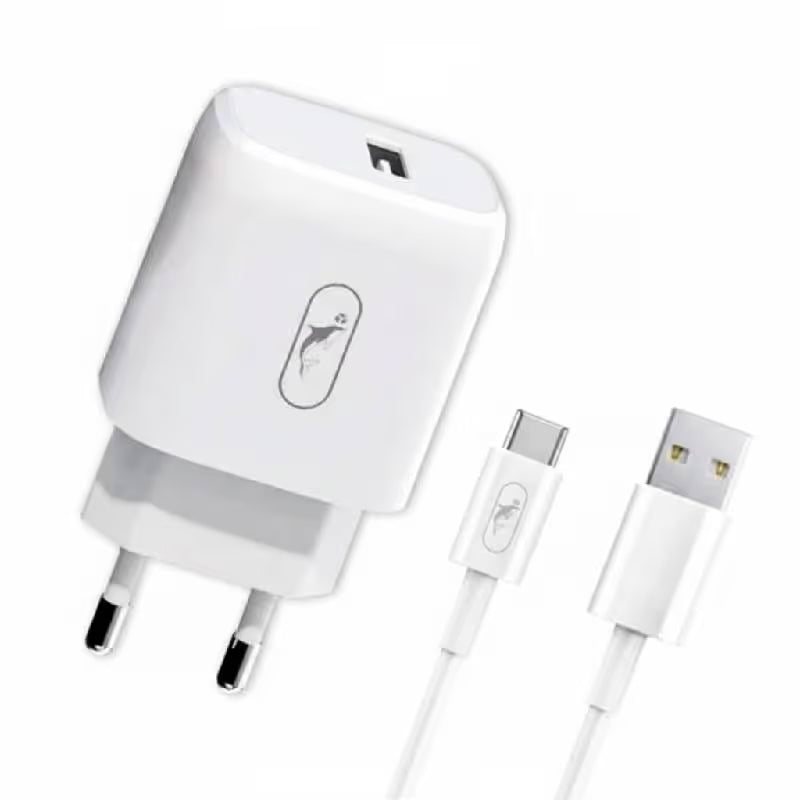 Chargeur Sky Dolphin SC22EB Type C Smart Charge Blanc