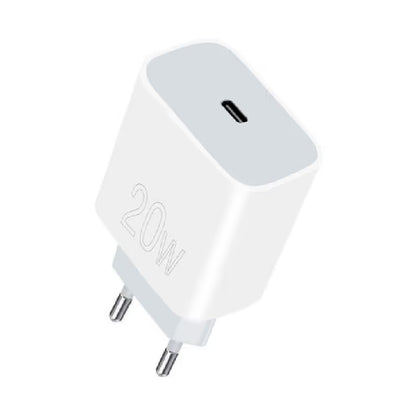 Chargeur WUW C176 20W 1 port USB Type-C - Blanc