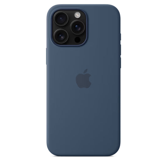 Coque en Silicone MagSafe pour iPhone 16 Pro Max - Denim