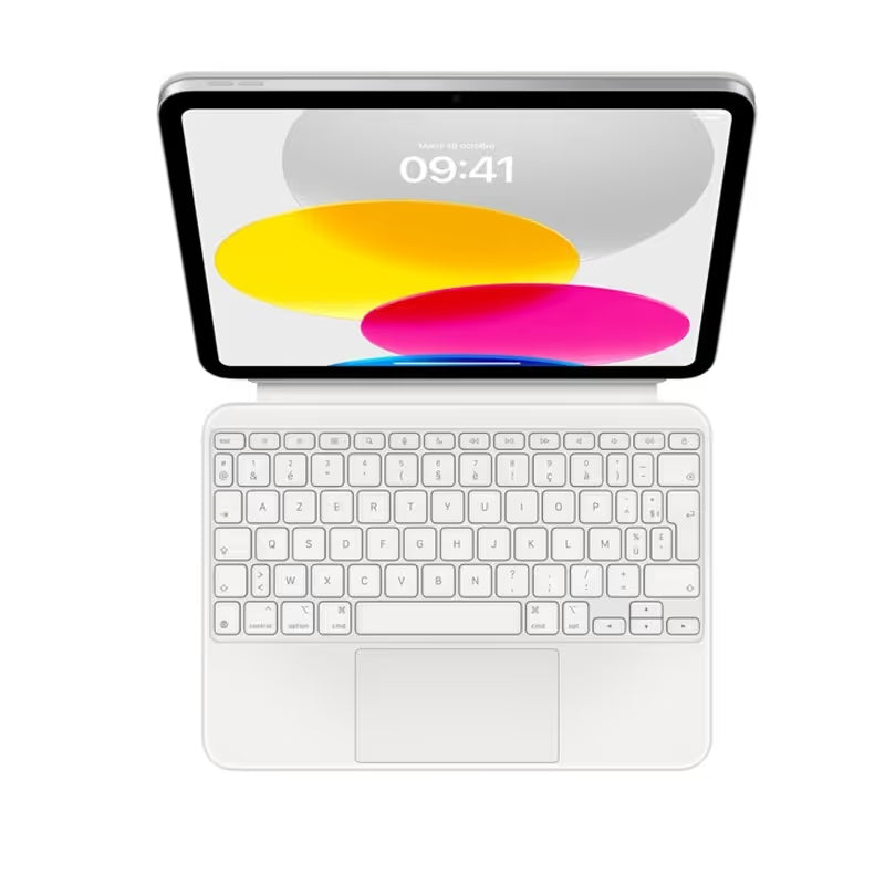 APPLE - Clavier Magic Folio Pour iPad 11" (MQDP3F/A) - Blanc
