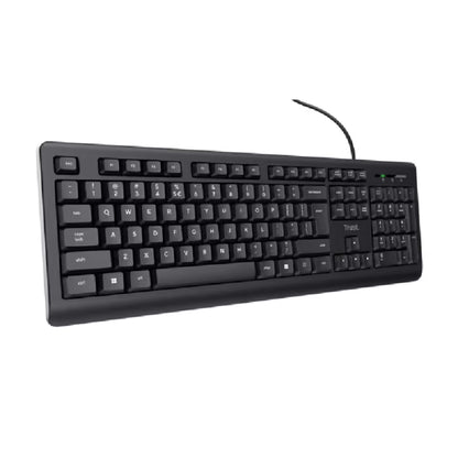 Clavier Filaire Trust Primo AZERTY Français - Noir