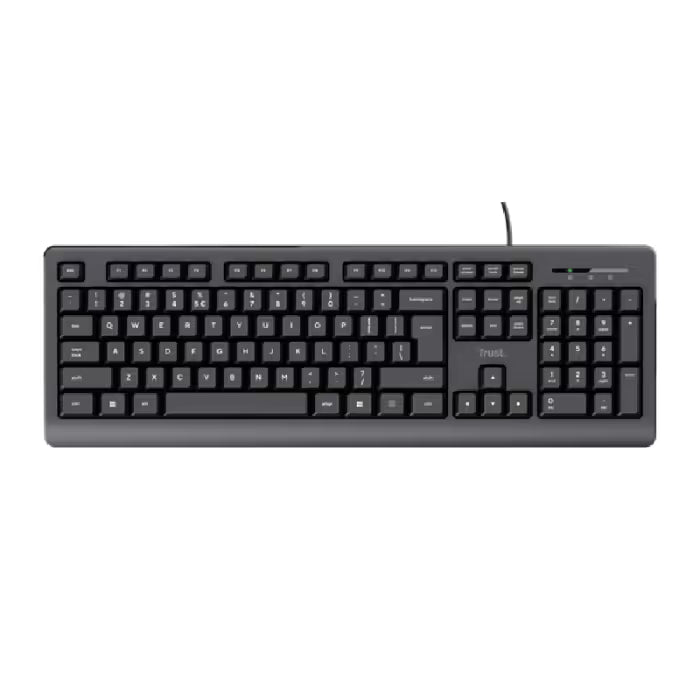 Clavier Filaire Trust Primo AZERTY Français - Noir
