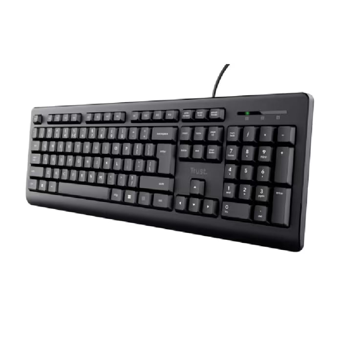 Clavier Filaire Trust Primo AZERTY Français - Noir