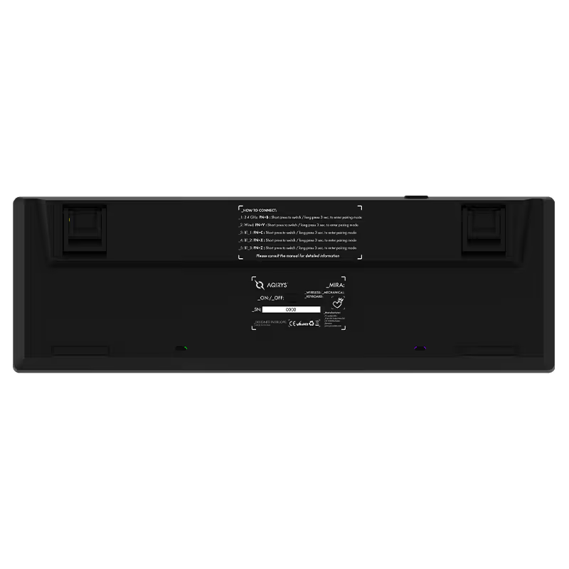 Clavier Gamer Mécanique AQIRYS Mira 100% Anti-Ghosting RGB - Noir