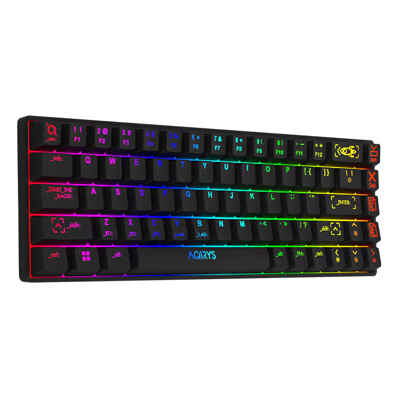 Clavier Gamer Mécanique AQIRYS Mira 100% Anti-Ghosting RGB - Noir