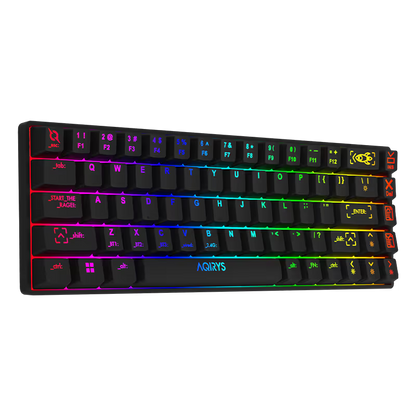 Clavier Gamer Mécanique AQIRYS Mira 100% Anti-Ghosting RGB - Noir