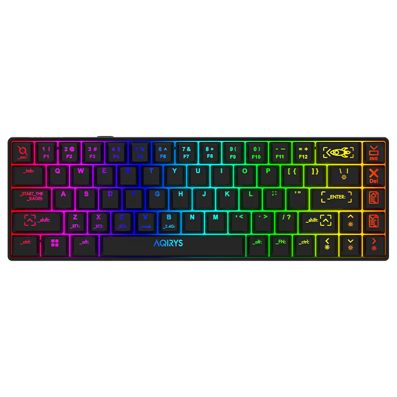Clavier Gamer Mécanique AQIRYS Mira 100% Anti-Ghosting RGB - Noir