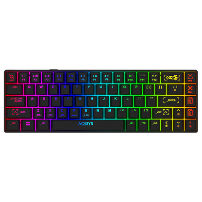 Clavier Gamer Mécanique AQIRYS Mira 100% Anti-Ghosting RGB - Noir