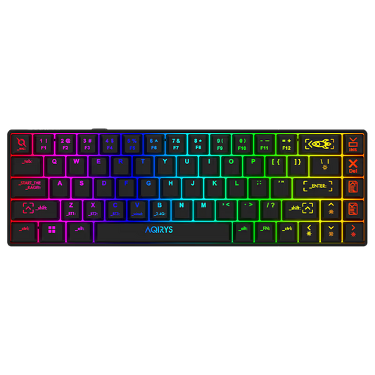 Clavier Gamer Mécanique AQIRYS Mira 100% Anti-Ghosting RGB - Noir