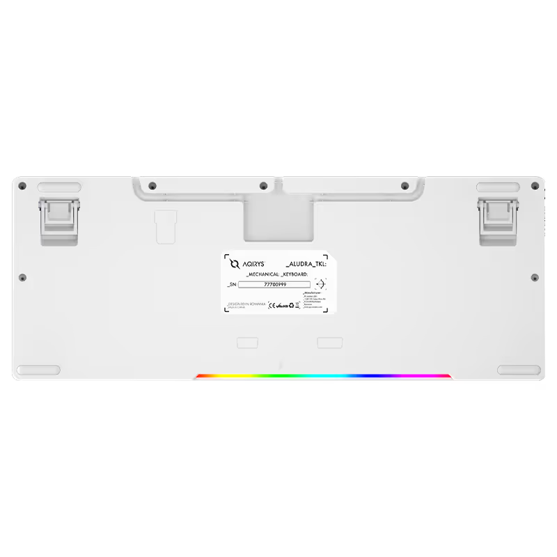 Clavier Gamer Filaire AQIRYS ALUDRA RGB - Blanc