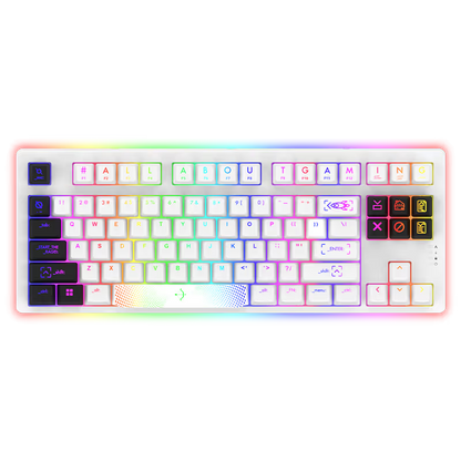 Clavier Gamer Filaire AQIRYS ALUDRA RGB - Blanc