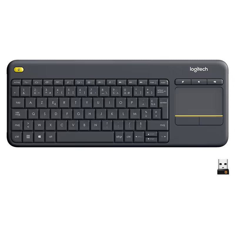 Clavier Sans Fil Logitech K400 Plus - Noir