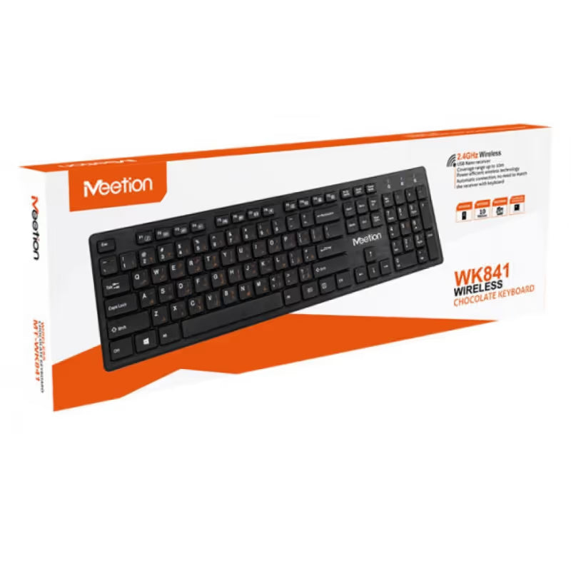 Clavier Sans Fil MEETION WK841 Bilingue - Noir