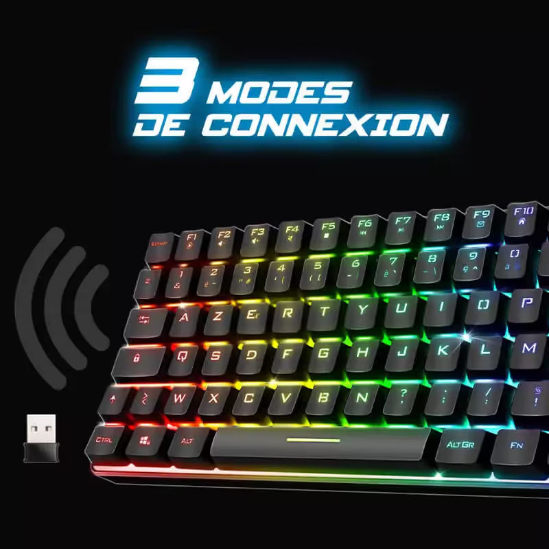 Clavier Gamer Sans Fil Spirit Of Gamer Elite-K70 RGB - Noir