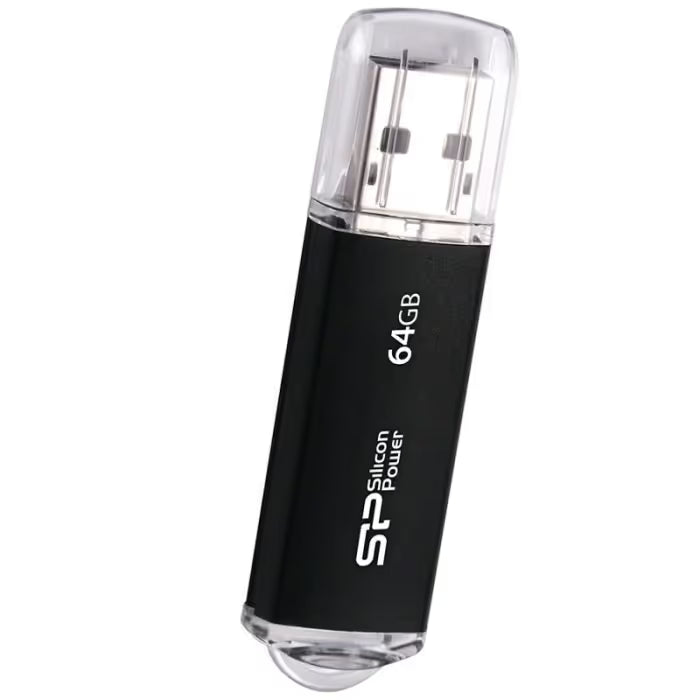 Clé USB Silicon Power Ultima U02 USB 2.0 64Go - Noir