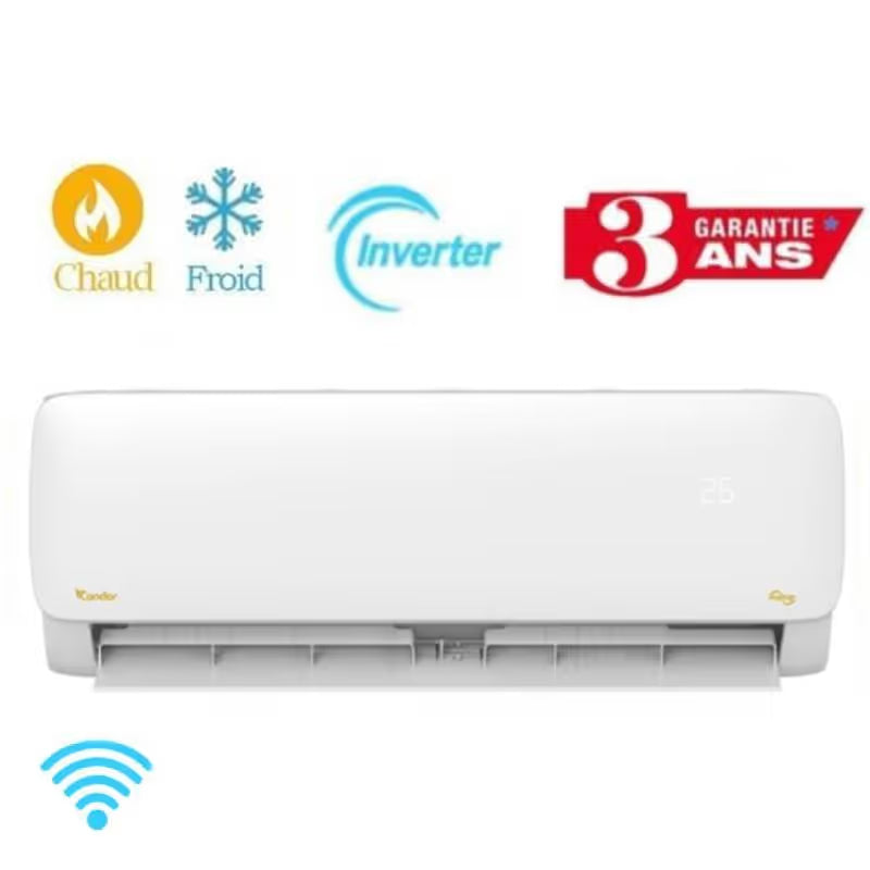 Climatiseur Condor Inverter Smart 18000 BTU Tropicalise Chaud/Froid - Blanc