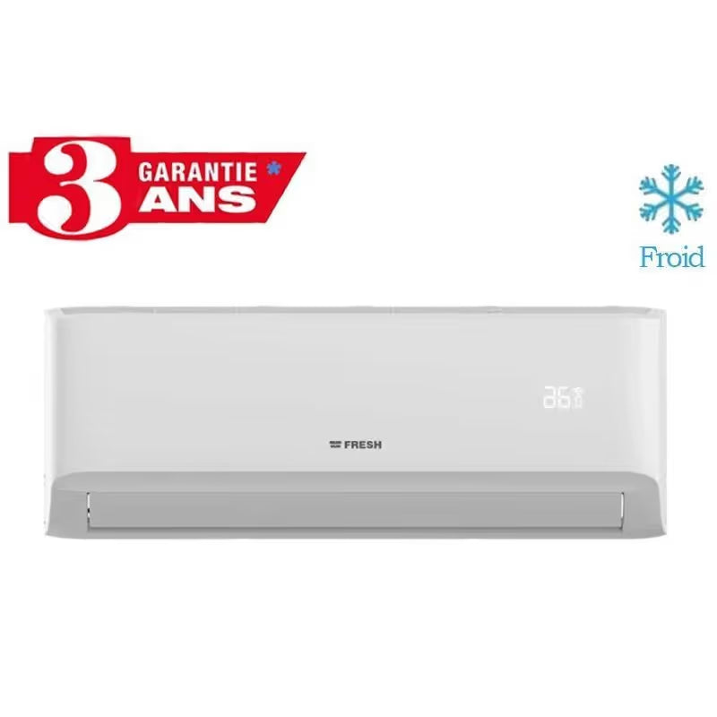 Climatiseur FRESH 12000 BTU Froid - Garantie 3 ans