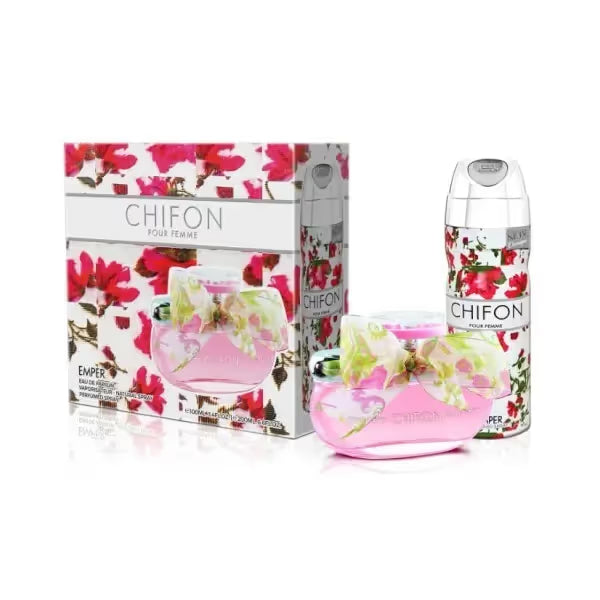 Coffret CHIFFON Eau de Parfum pour Femme 100 ml & Déodorant Spray 200ml