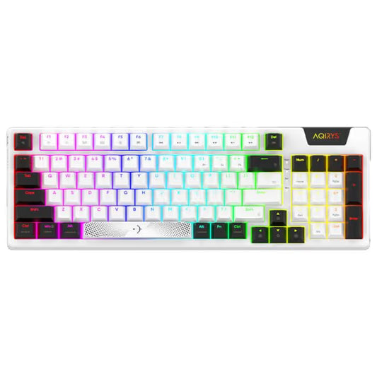Clavier Gamer Mécanique AQIRYS Adara 100% Anti-Ghosting RGB - Blanc