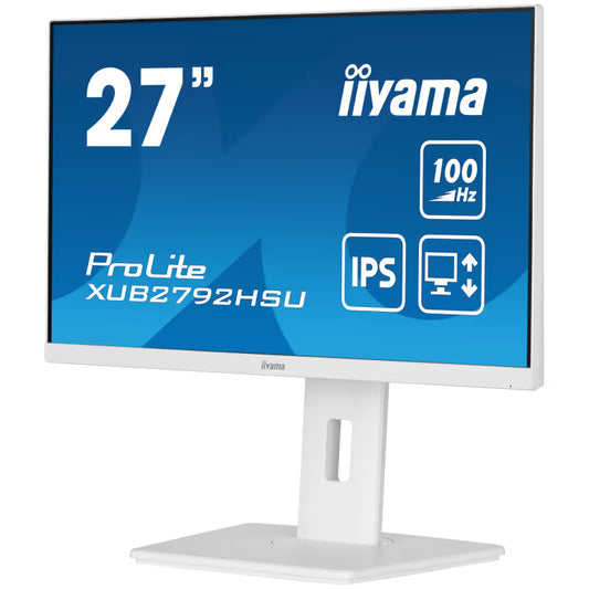 Écran PC IIyama ProLite 27" IPS FHD 100Hz - Blanc