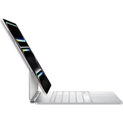 Apple - Clavier Magic Keyboard pour iPad Pro 11" (M4) - Blanc
