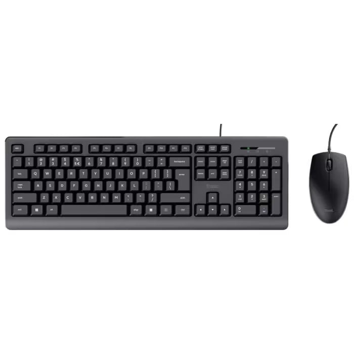 Ensemble Clavier & Souris Filaire Trust Primo - Noir