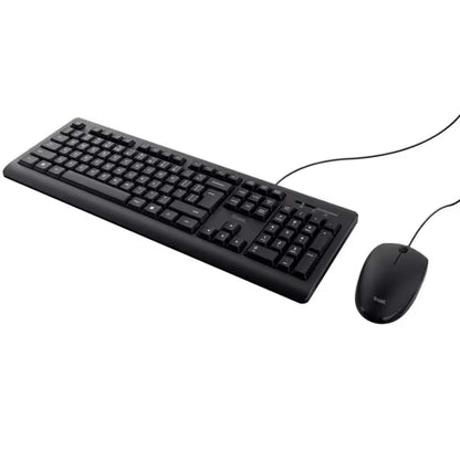 Ensemble Clavier & Souris Filaire Trust Primo - Noir
