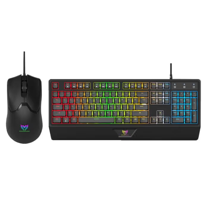 Pack Gamer Clavier Filaire & Souris StarWave GCM1089 RGB Noir