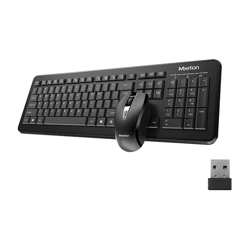 Ensemble Clavier & Souris Sans Fil MEETION C4120 - Noir