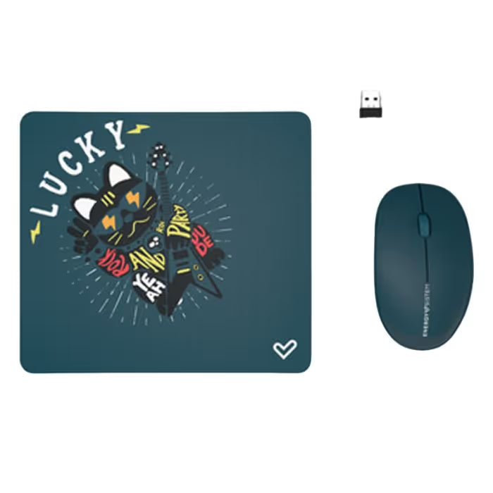 Ensemble Souris sans fil  & Tapis StarWave CM003 Vert