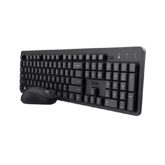 Ensemble Souris & Clavier Sans Fil Trust Ody II AZERTY Français USB - Noir
