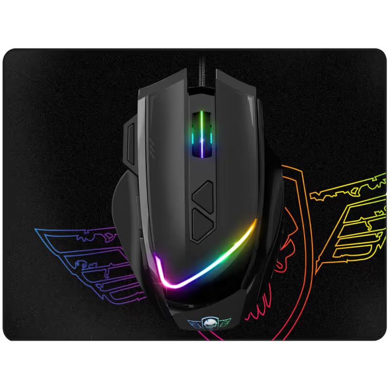 Ensemble Souris & Tapis Gaming Spirit Of Gamer Pro-M3 RGB- Noir