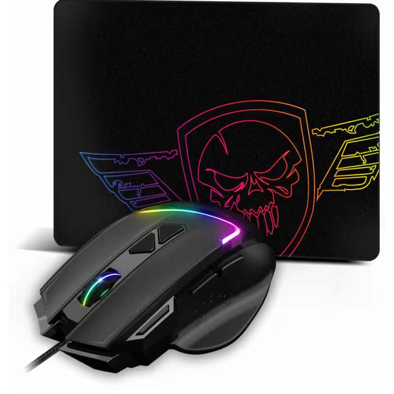 Ensemble Souris & Tapis Gaming Spirit Of Gamer Pro-M3 RGB- Noir
