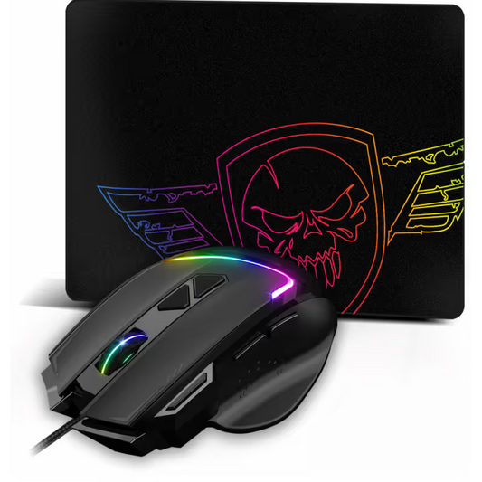 Ensemble Souris & Tapis Gaming Spirit Of Gamer Pro-M3 RGB- Noir