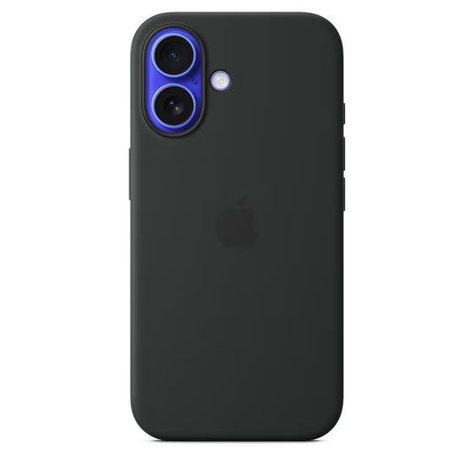 Coque en Silicone MagSafe pour iPhone 16 - Noir