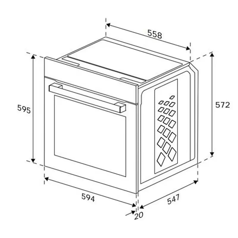 Four Encastrable Électrique BEKO BBIM12400XCS 72 Litres - Inox