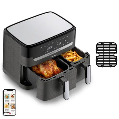 Friteuse sans huile Moulinex Dual Easy Fry & Grill - Noir