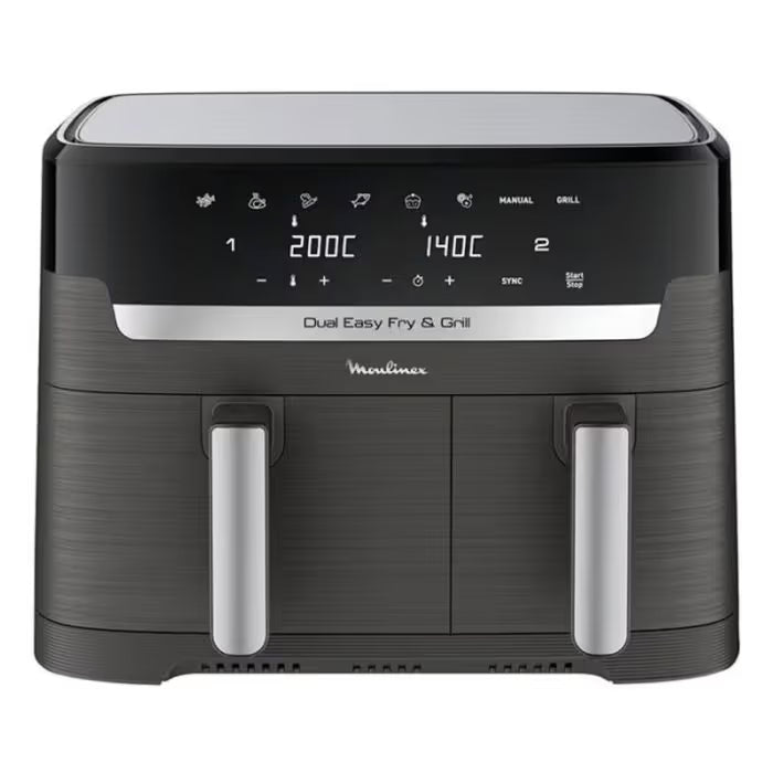 Friteuse sans huile Moulinex Dual Easy Fry & Grill - Noir