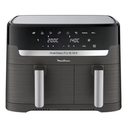 Friteuse sans huile Moulinex Dual Easy Fry & Grill - Noir