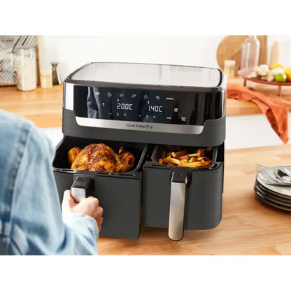 Friteuse sans huile Moulinex Dual Easy Fry & Grill - Noir